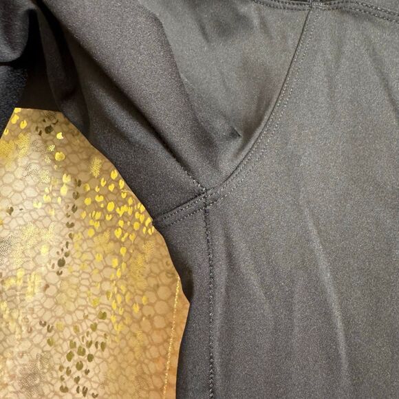 Black Tummy Control Shapewear Spandex Stretchy High Waisted Leggings Large - Picture 5 of 6